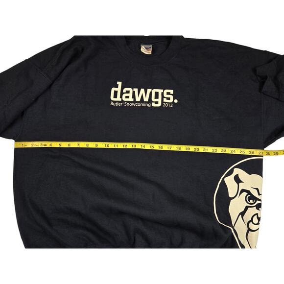 Butler Bulldogs Crewneck Sweatshirt Size 2XL Navy Logo Pullover - Picture 3 of 5